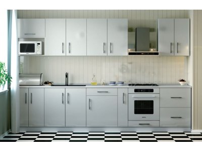 Кухня Эверест Модерн мдф белый