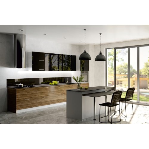 Кухня Феникс Стелла luxe oliva/luxe negro