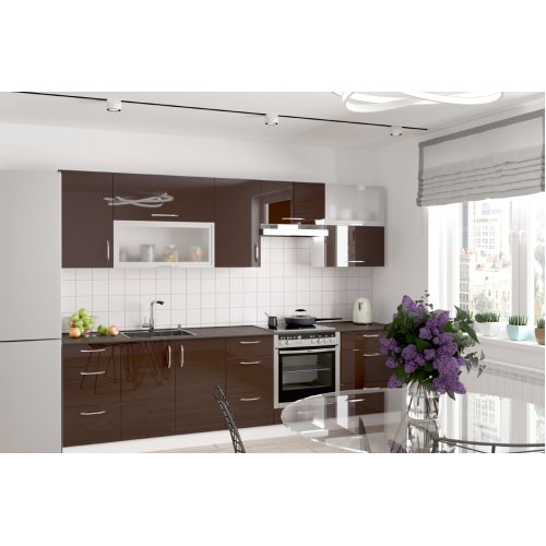 Кухня Феникс Сансет шоколад глянец