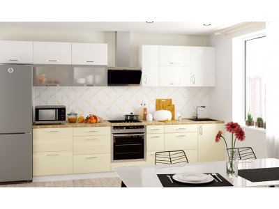 Кухня Феникс Стелла luxe blanco/luxe magnolia