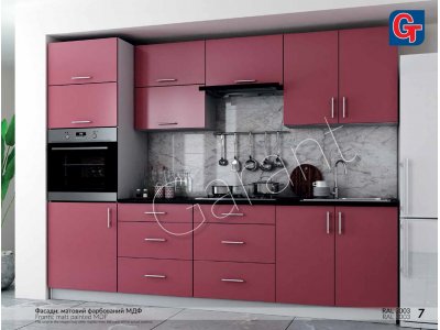 Кухня Гарант Софт мдф ral 3003