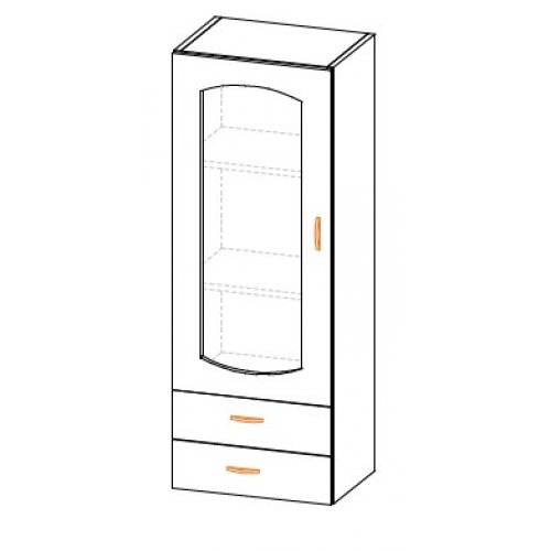 Кухонный модуль 50 пенал малый Паула МДФ