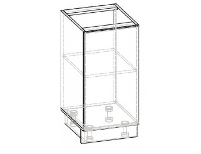 Кухонный модуль 40 низ двери Гамма МДФ