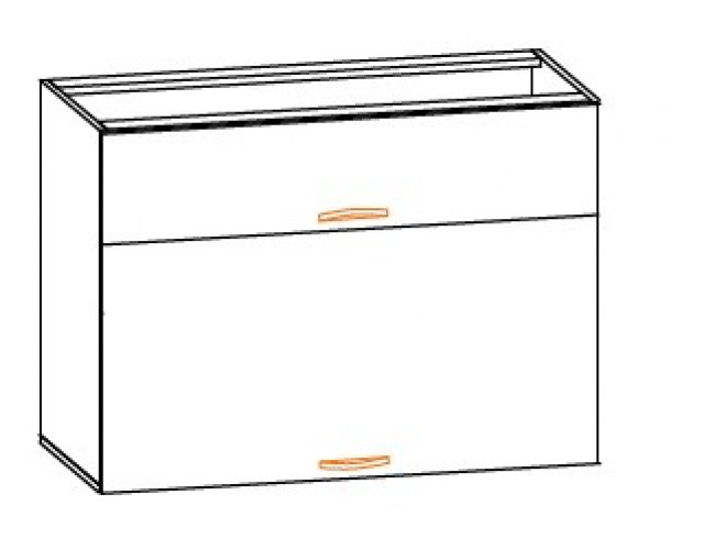 Кухонный модуль 100 низ Кармен МДФ