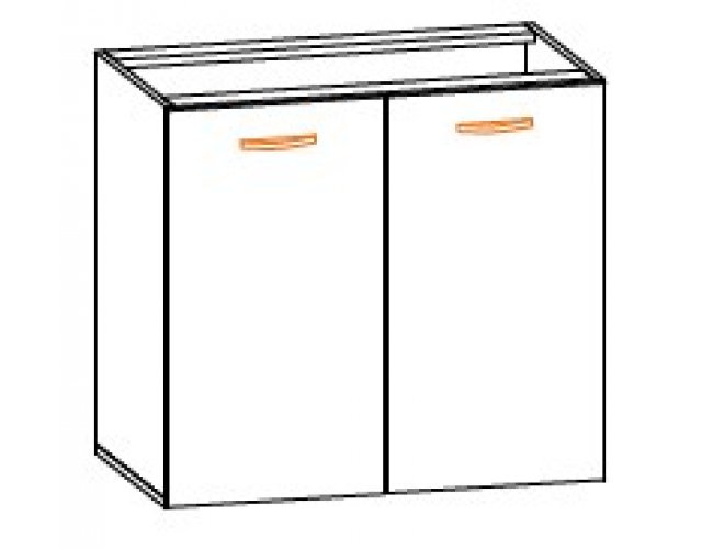 Кухонный модуль 80 низ мойка Кармен МДФ