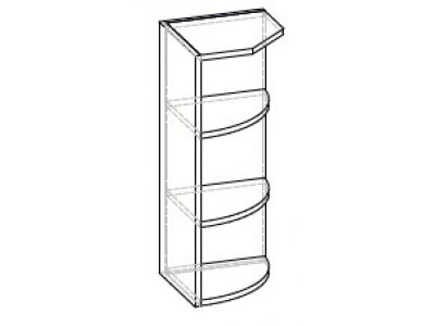 Кухонный модуль Окончание Верх Кармен МДФ