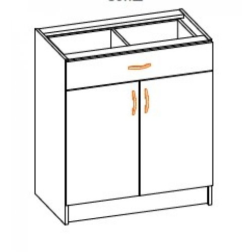 Кухонный модуль 80 низ ящичек Оля МДФ