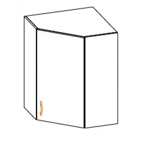 Кухонный модуль Угол верх витрина Оля МДФ