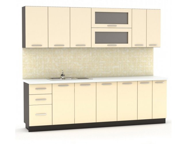 Кухня Гамма мдф бежевый Кухня Гамма мдф бежевый