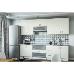 Кухня Свит Меблив Импульс мдф алюминий/белый