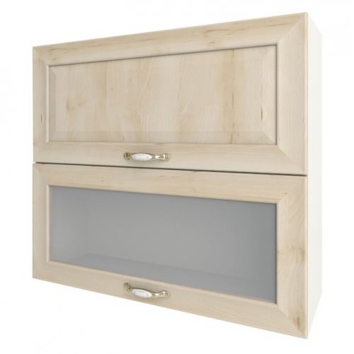 Кухонный модуль Сокме София Престиж супермат 80 верх витрина сушка М 800*718*305