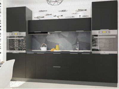 Кухня Vip Master Flat мдф черный