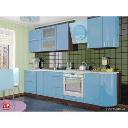 Кухня Vip Master Color-mix мдф голубой